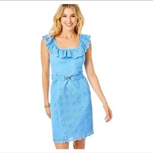 Lilly Pulitzer Ryann Eyelet Shift Dress 6